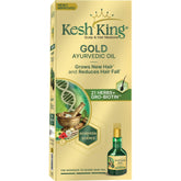 Kesh King bottle with deep root comb promotes deeper oil penetration for healthy roots.