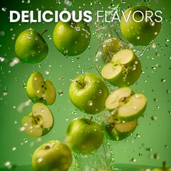 Keto Vitals Immunity Electrolytes green apple packet open for quick hydration on the go.