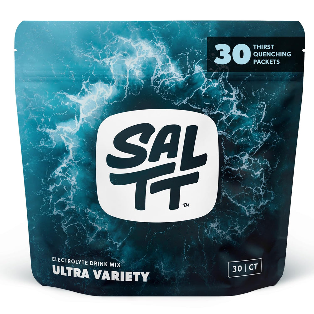 Keto Chow SALTT electrolytes packets front view for on-the-go hydration