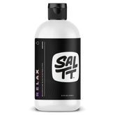 Keto Chow SALTT Relax magnesium drops bottle on kitchen counter for daily mineral intake.