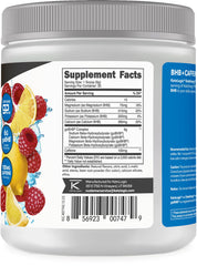Ketologic KetoEnergy Raspberry Lemonade tub on a desk showing keto-friendly daily energy.