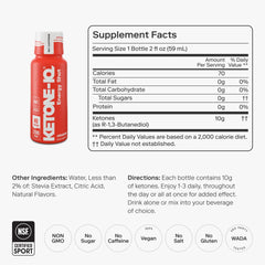 Ketone-IQ No Caffeine Shot 24-pack packaging for portability