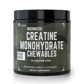 Ketostat Creatine Chews Sour Razz bottle closeup showing convenient 5g per chew
