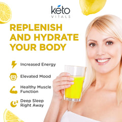 Keto Vitals electrolytes powder flavors spread for tasty hydration options.