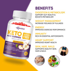 KetoZest ACV gummies being poured into a glass for daily use.