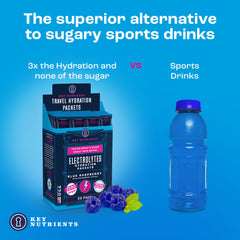 Key Nutrients hydration powder mix dissolves easily in beverages