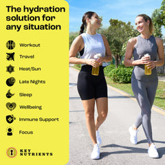 KEY NUTRIENTS electrolytes USA-made badge on packaging