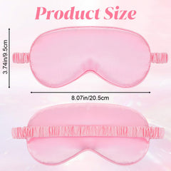 Close-up of pink silk texture on KFHENSOMR eye mask.