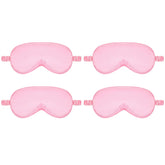 KFHENSOMR silk sleep eye mask in pink 4-pack offers gentle light blocking.
