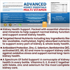 Close-up of Kidney Restore Advanced Essentials capsules for absorption and detox