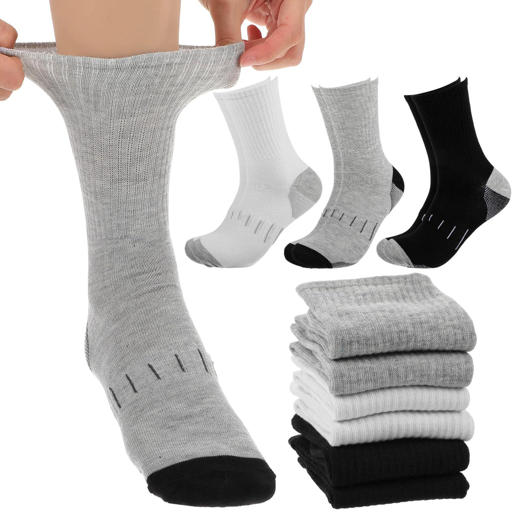 Kifmurase diabetic socks white pair with seamless comfort for sensitive feet