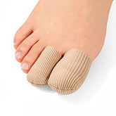 Kimihome 8pcs gel toe caps close-up showing soft silicone cushion for blisters
