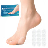 Kimihome bunion cushions close-up showing secure adhesive for all-day wear