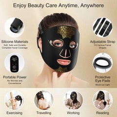Kingdo red light mask side view showing ergonomic design