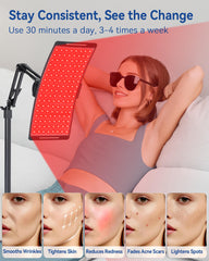 KingPavonini 660nm red light for surface skin benefits.