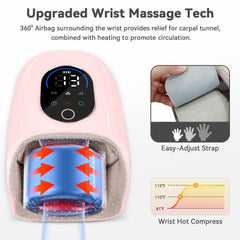 KingPavonini Hand Massager fingertips to wrist coverage for comprehensive relief.