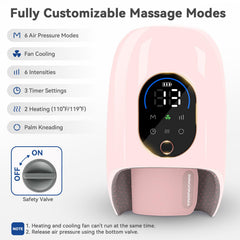 KingPavonini Hand Massager palm-rolling action eases palm strain.