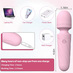 KINGWAND compact travel massager fits in a bag for on-the-move relief.