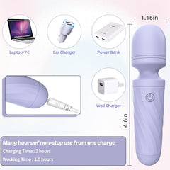 KINGWAND travel-friendly compact massager shown for on-the-go use.