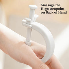 KINTEGOOD ear-clip massage tool in use for portable relief.