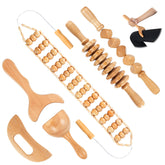 KintKita 6-in-1 Wood Therapy Tool: roller rope to ease muscle tension.