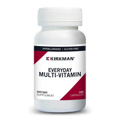 Kirkman Everyday Multivitamin bottle with 180 capsules for daily wellness