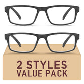 Kitchasy reading glasses front view, lightweight frame for comfortable all-day use.