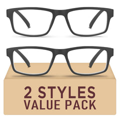 Kitchasy reading glasses front view, lightweight frame for comfortable all-day use.