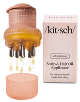 Kitsch Scalp & Hair Oil Applicator close-up of stainless steel bristles for precise root coverage.