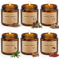 KIYTARBOO 6-pack candles set for home fragrance.