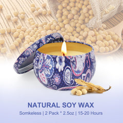 Vela KIYTARBOO con aroma rosa para dormitorio y relajación.