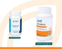 Klaire Labs SFI Health sunflower-derived phosphatidylserine in a clear bottle highlights sunflower lecithin origin.