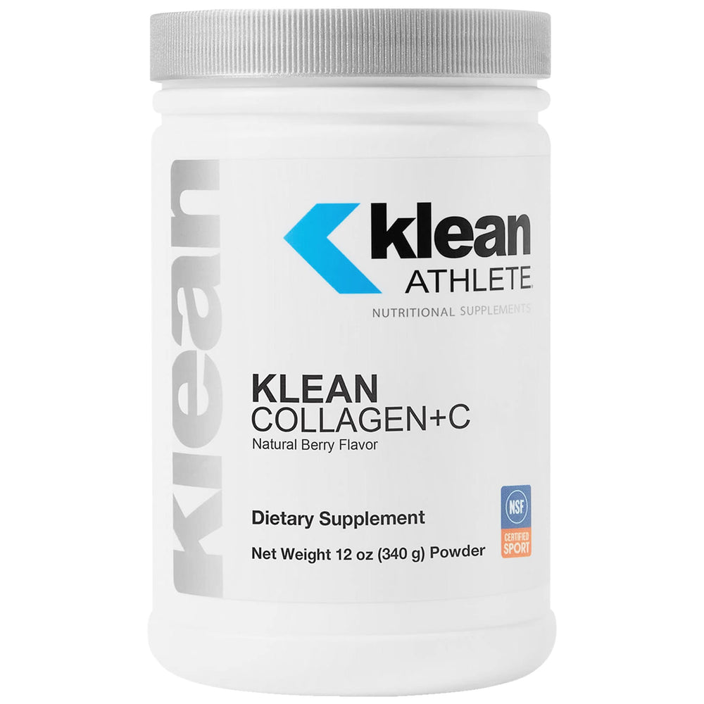 Klean Collagen+C bottle front shows natural berry flavor and joint support potential