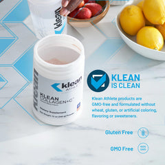 Klean Athlete Klean Collagen+C dissolving in water for smooth daily intake.