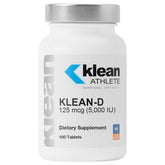 Klean Athlete Klean-D bottle front highlights immune support and vitamin D3.