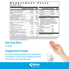 Klean Athlete Klean Multivitamin pour illustrates easy daily dosing for athletes.