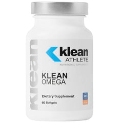 Klean Omega bottle front for athlete-focused omega-3 support.