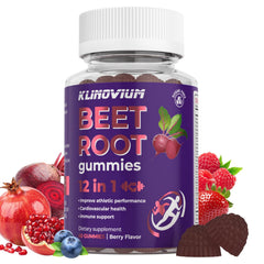 Klinovium Nitric Oxide Beet Root Gummies pack shot for daily, sugar-free use.