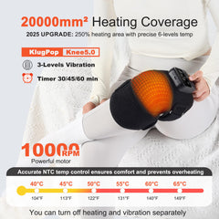 KlugPop knee massager compact design enables portable cordless use for travel.
