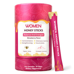 KLUNIZ Shilajit Honey Sticks for Women packaging ideal for on-the-go wellness