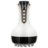 Klyverinoxis 3-in-1 lymphatic massager on legs showing targeted contours and relief.