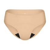 KNIX Super Leakproof Bikini Warm Sand front view shows secure, comfortable protection.