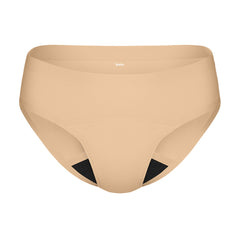 KNIX Super Leakproof Bikini Warm Sand front view shows secure, comfortable protection.