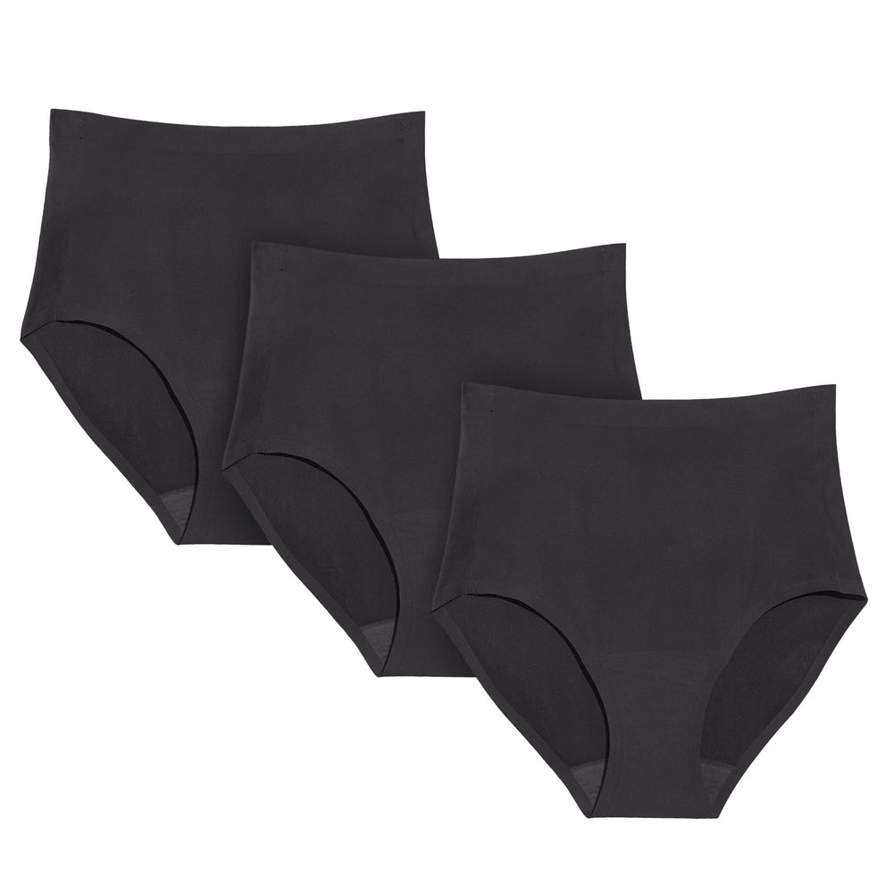 KNIX super leakproof high-rise underwear front view with heavy-absorption for daily comfort.