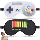 kniykmr sleep eye mask with game pattern blocks light for peaceful sleep