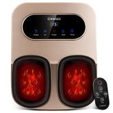 KNQZE foot massager with remote in gold finish for convenient hands-free control