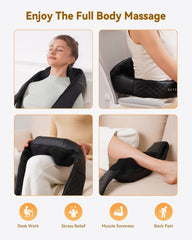 KNQZE full-body massage coverage supports neck, back, waist, legs and calves