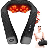 KNQZE neck massager with heat targets neck tension for soothing relief