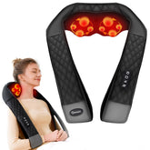 KNQZE Shiatsu neck and back massager with heat for deep relaxation.