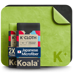 Koala Lens Cleaning Cloth with Japanese microfiber for crystal-clear glasses and screens.